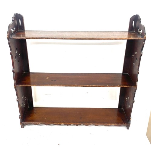 738 - Small Victorian wall rack measures approx 23.5 inches tall 21inches wide