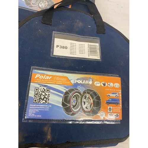 786 - Polar automative quick fitting snow chains