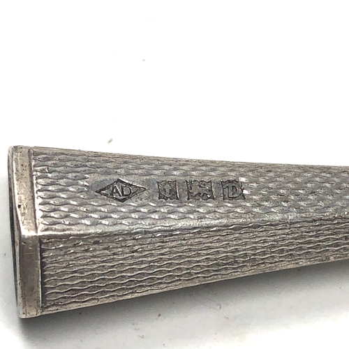 6 - Antique  silver cheroot holder measures approx 10.3cm long