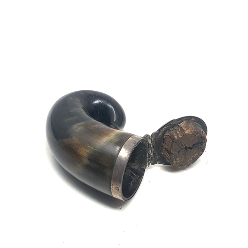 11 - Antique silver mounted snuff mull