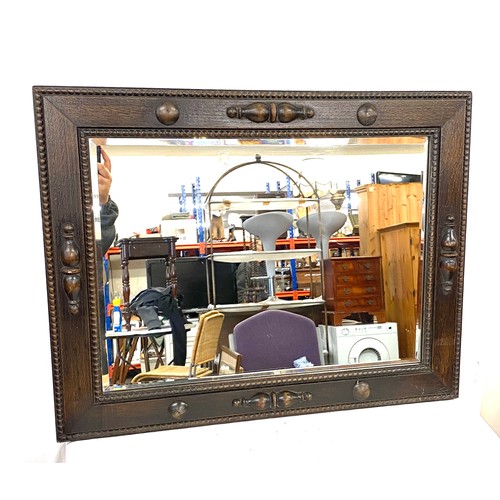 67 - 2 Antique framed mirrors ( oak and mahogany inlaid)