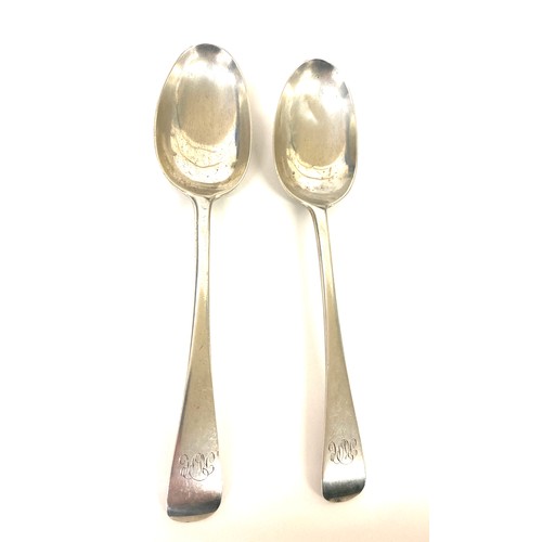 512 - London 1920 hallmarked silver spoons by Charles Maine