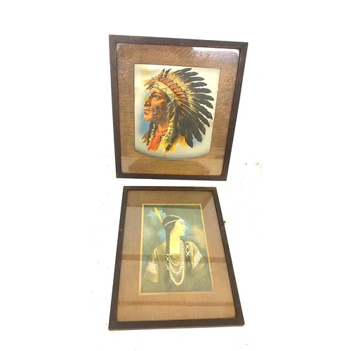 45 - Antique Indian framed signed prints, approximate measurements 15 x 13 inches, Signed Logilvle, Harde... 