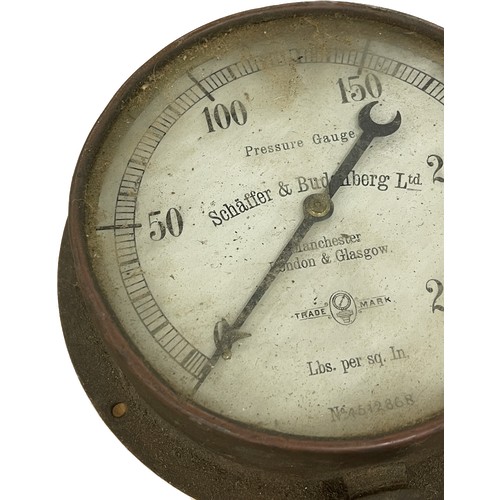 6 - Vintage Schaffer & Budenberg Ltd pressure gauge