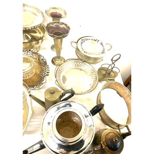 219 - Selection vintage silver plated items to include tureens,  trinket dishes, candlestick holders etc