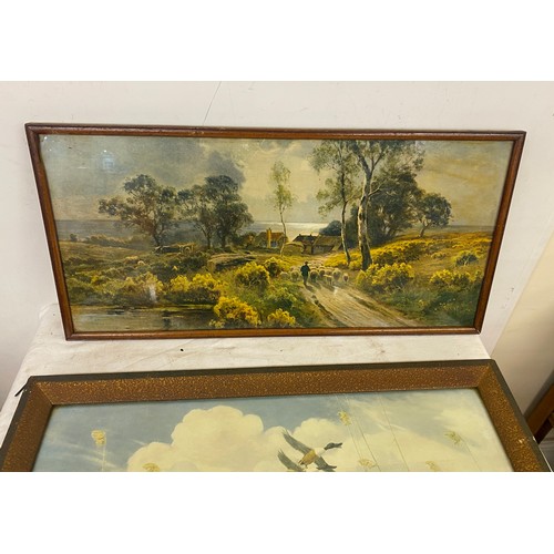 180 - Large selection of assorted vintage and later framed pictures and prints largest measures approx 28 ... 