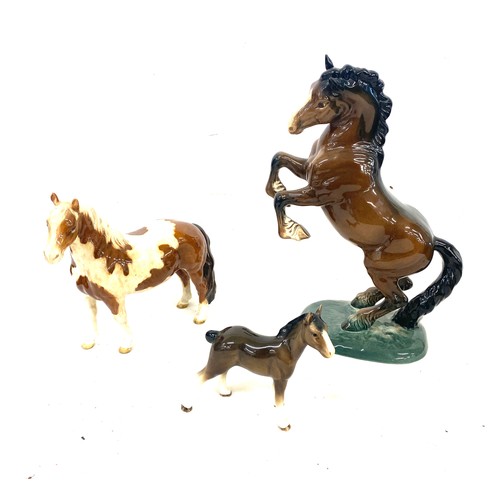 498 - Selection of 3 vintage Beswick Horses