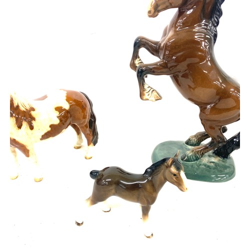 498 - Selection of 3 vintage Beswick Horses