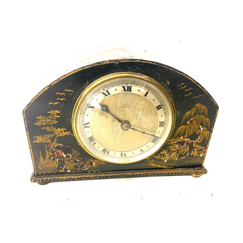 1 - Vintage Tarratt Leicester inlaid mantle clock, untested