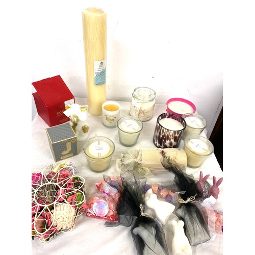 313 - Large selection of assorted candles/ wax melts etc