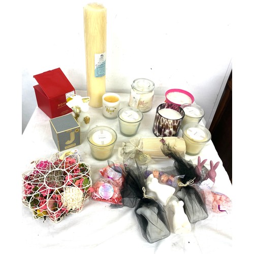 313 - Large selection of assorted candles/ wax melts etc