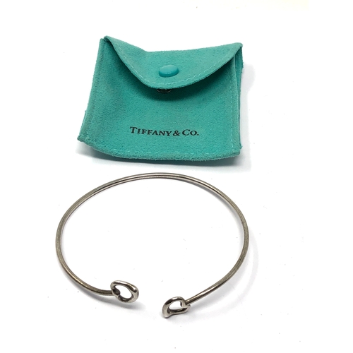 128 - Silver Tiffany & Co peretti heart bracelet