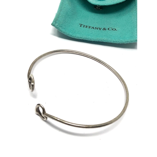 128 - Silver Tiffany & Co peretti heart bracelet