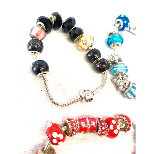 510 - 3 charm bracelets (not Pandora)