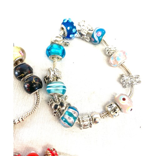 510 - 3 charm bracelets (not Pandora)