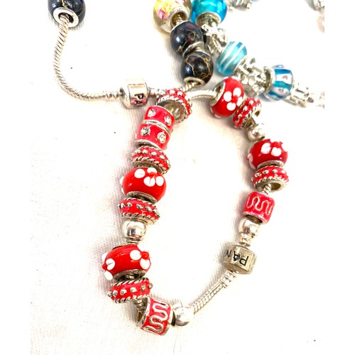 510 - 3 charm bracelets (not Pandora)