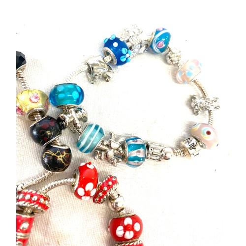 510 - 3 charm bracelets (not Pandora)