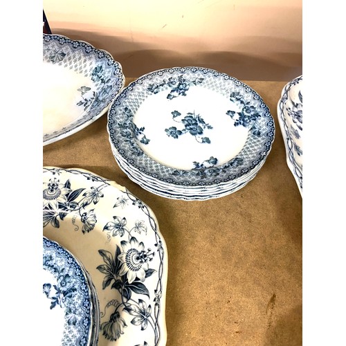 208 - Large selection of blue and white pottery to include meet plates, Tureens etc