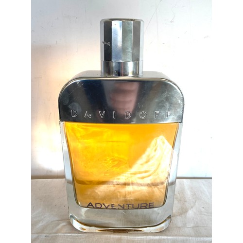 60 - Large advertising Davidoff adventure bottle, measures approx 13 inches tall 7 inches wide 3 inches d... 
