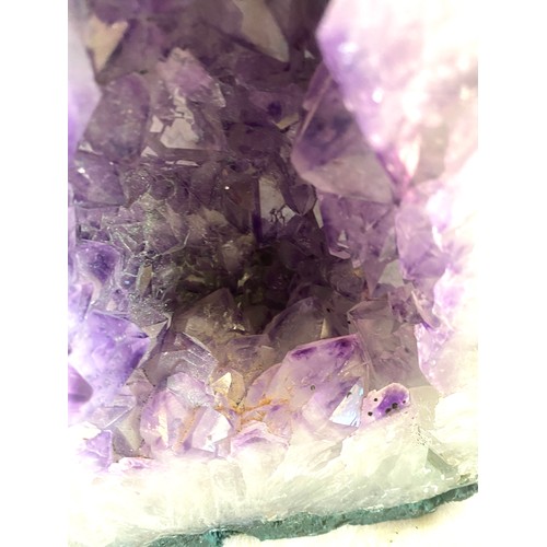 85 - Large Purple Project Amethyst Rock Crystal measures approx   10 inches tall 7 inches wide