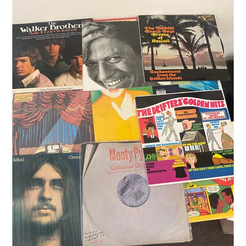 84 - Selection of vinyls to include The Police, Monty Python, The Drifters, Elvis, etc