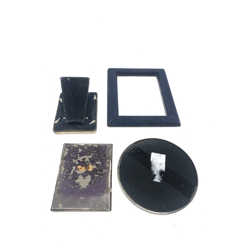 45 - 4 silver picture frames repair or parts
