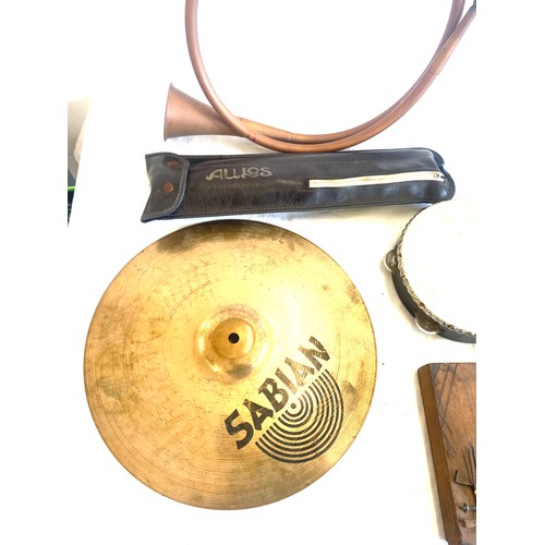 195 - Selection of assorted musical instruments