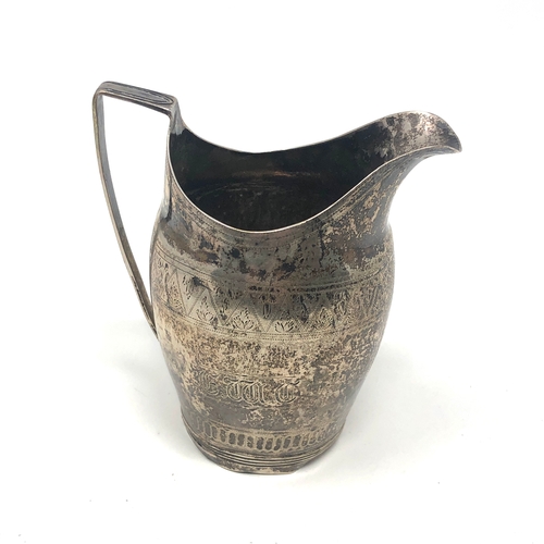 53 - Antique Georgian silver cream jug