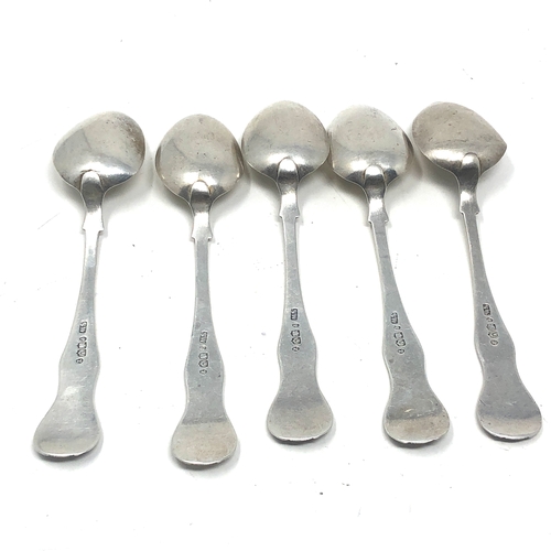 51 - 5 antique scottish silver tea spoons