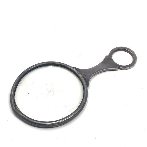 29 - Antique silver magnifying glass chester silver hallmarks measures approx 16cm by8cm
