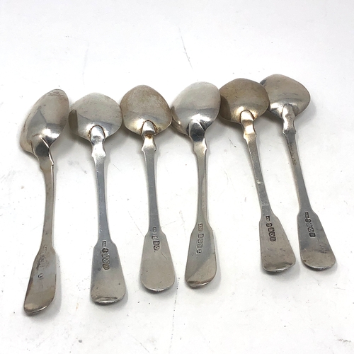 48 - 6 georgian scottish silver tea spoons