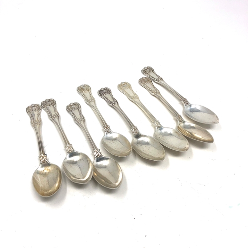 52 - 8 georgian scottish silver tea spoons