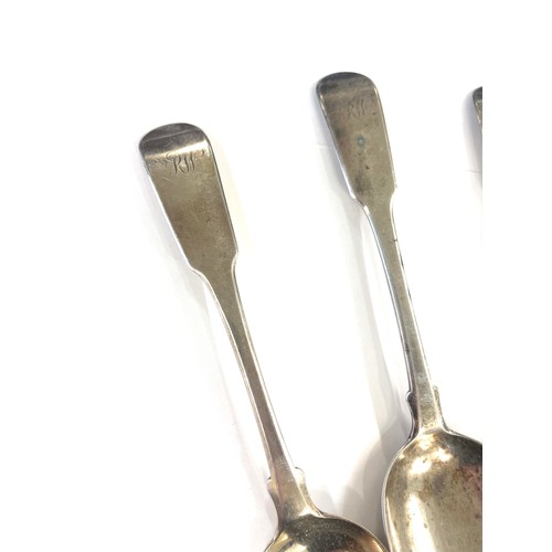 488 - George III Edinburgh 1817 set of 4 Mitchell and russell silver table spoons weight approx 268grams