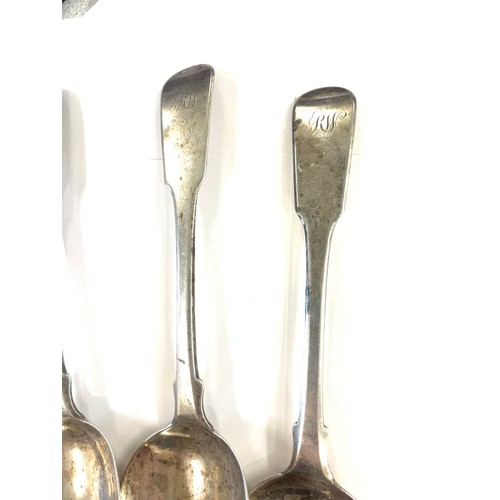 488 - George III Edinburgh 1817 set of 4 Mitchell and russell silver table spoons weight approx 268grams