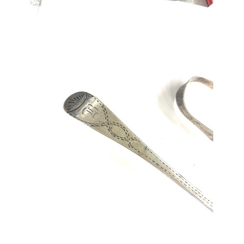 487 - George III London 1795 Peter and Ann Bateman silver sugar tongs approximate weight31.5g, George III ... 