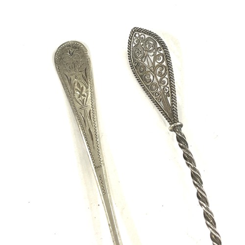 628 - 2 Marius Hammer Norwegian 830 silver spoons, approximate weight 35g