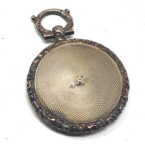 170 - 9ct gold antique mourning hairwork locket (18.4g)