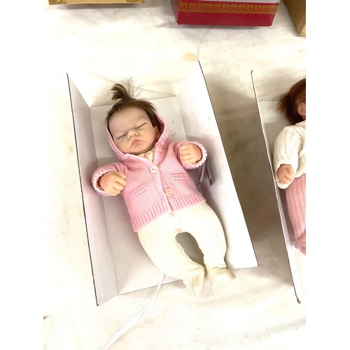 54 - 2 Brand new on box Ashton Drake Galleries Celebration Of Life Emmy Lifelike Little Baby Doll with CO... 