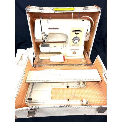 225 - Vintage cased Vista Rossman sewing machine