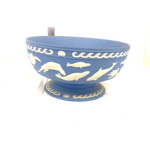 66 - Wedgwood Jasper pale blue conversation bowl with certificate and original box