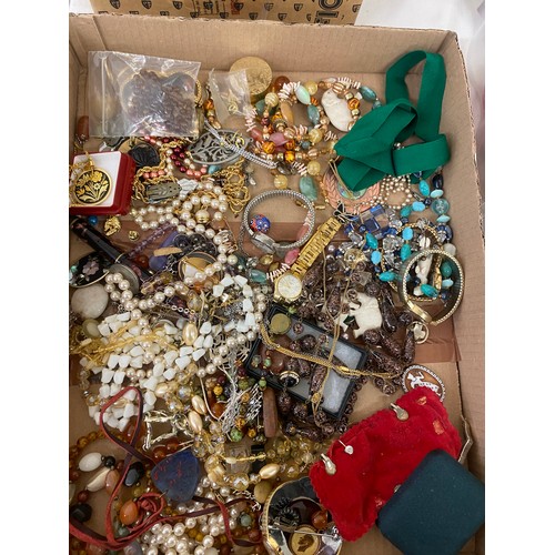 641 - Box of costume jewellery