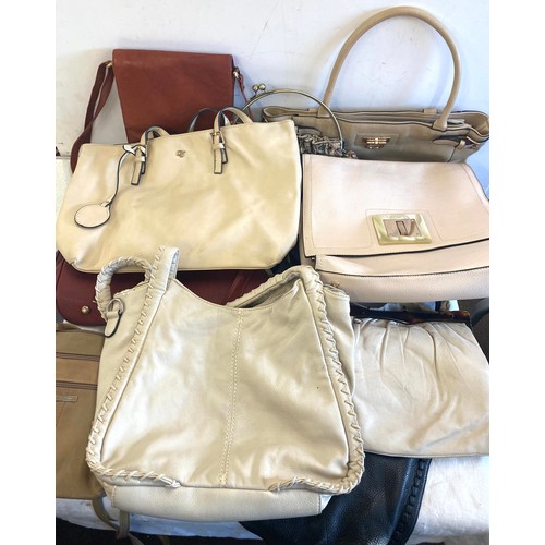 213 - Selection of assorted ladies handbags, cross body bags etc