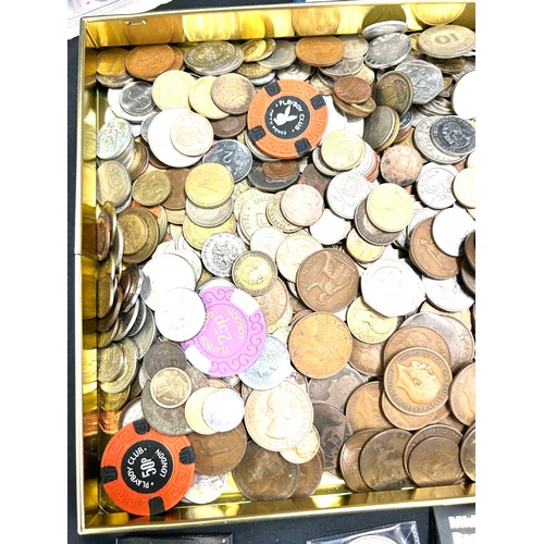 436 - Large selection of vintage foreign and British coins