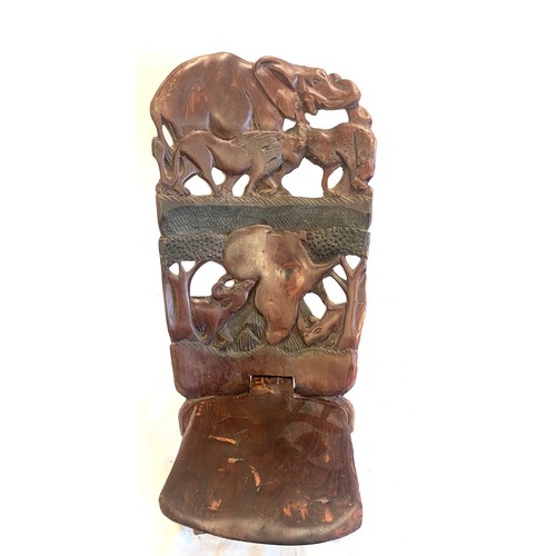 200 - Antique African carved birthing chair