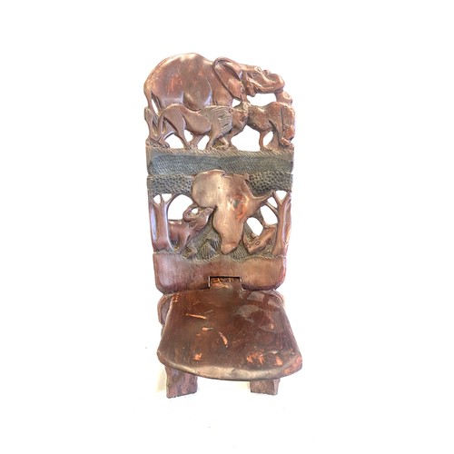 200 - Antique African carved birthing chair