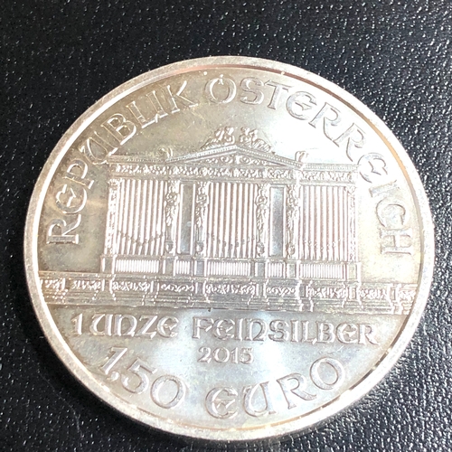 575 - 2015  Fine silver 1oz 1.50 euro