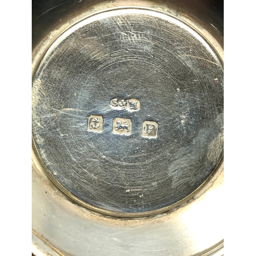23 - Silver Christening mug Birmingham silver hallmarks base is out of shape