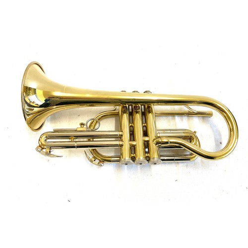 95 - Vintage cased Blessing Scholastic Elk hart USA trumpet with mouth piece