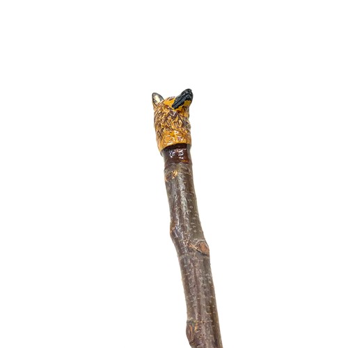 234 - Selection vintage and later walking sticks to include a silver top piece together in stand stick