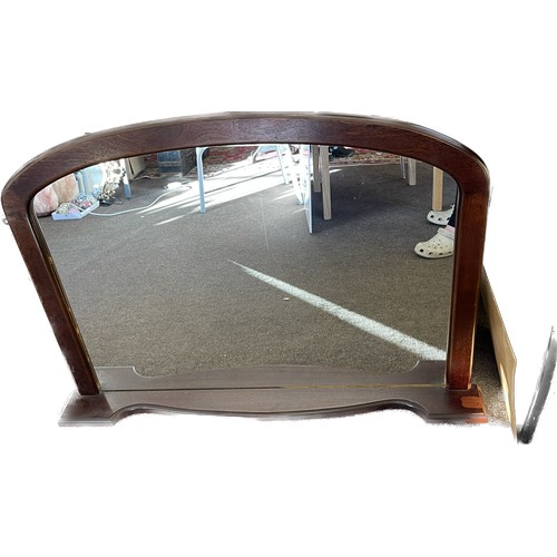 624 - Large framed over mantle mirror, approximate measurements: Height 30 inches,  Width 42 inches